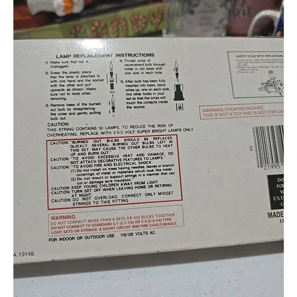 Vintage 2 Boxes Santa‎ Trim String Super Brite Lights Multicolor Holiday Xmas